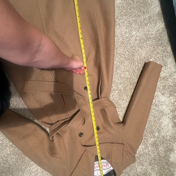 Mango: Brown Woolen Coat with Belt (barely worn) - Picture 7 of 7